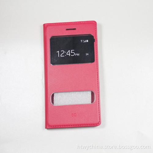 for iPhone 6 Flip Leather Case with Window